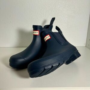 Hunter Blue Chelsea Boots